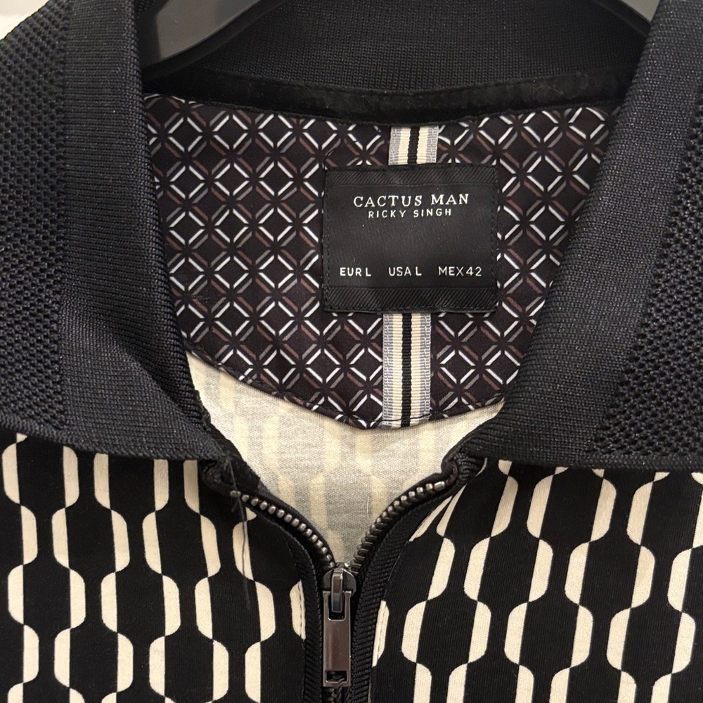 Cactus Man Black and White shirt